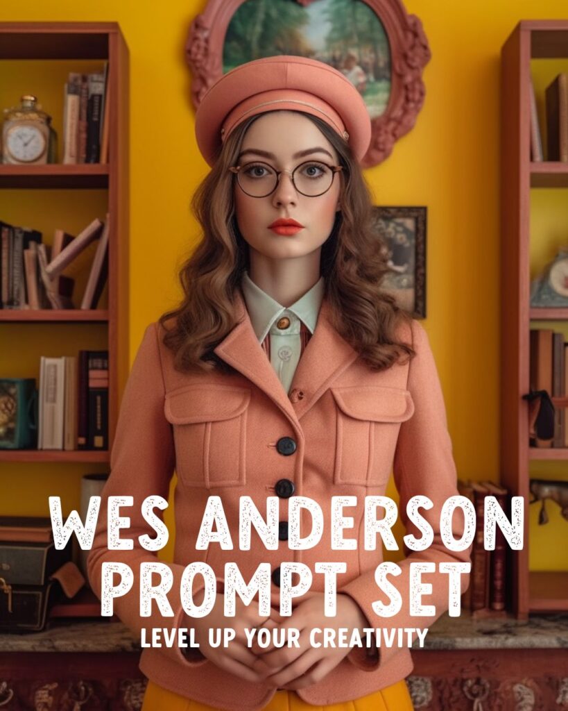 Wes Anderson Midjourney Prompt Set - Cover