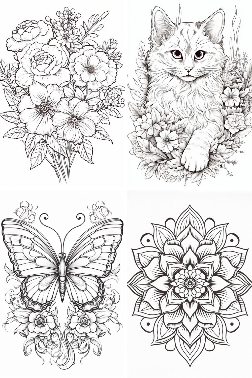COLORING BOOK PAGES - Best Creative Unique Midjourney Prompt Ideas To Spark Your Creativity - Sprinkle of AI Image Prompt Set 3