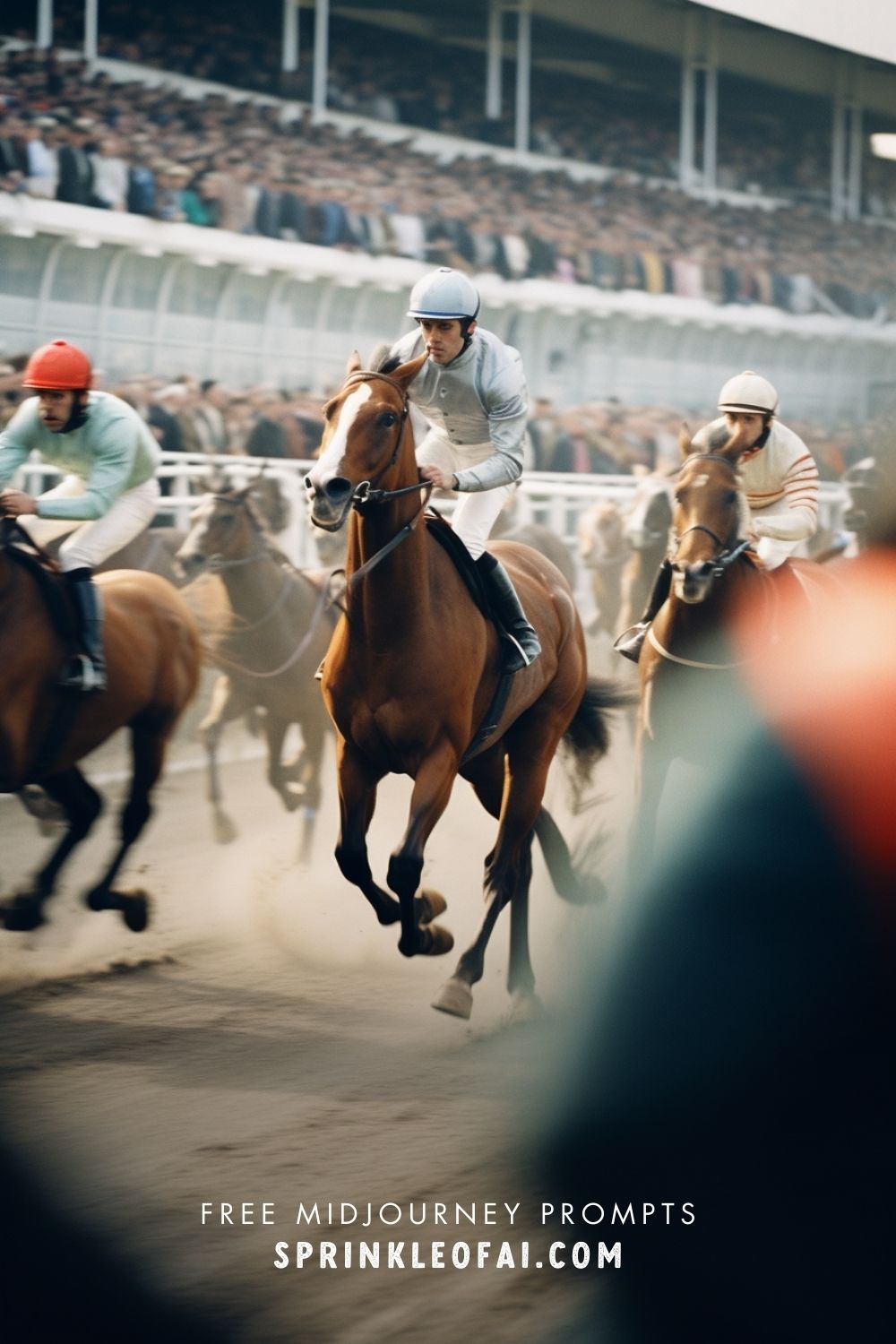 At the Ascot Racecourse - Free Time Travel Midjourney Prompt Set - Horse Midjourney Prompt - Sprinkle of AI