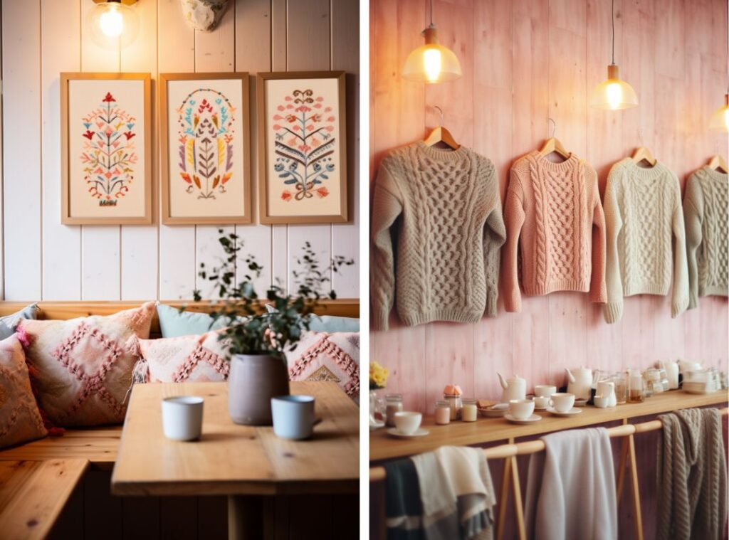 Welcome to Knit & Sip - Knit Cafe AI Concept Art Made With Midjourney + 10 Free Prompts!