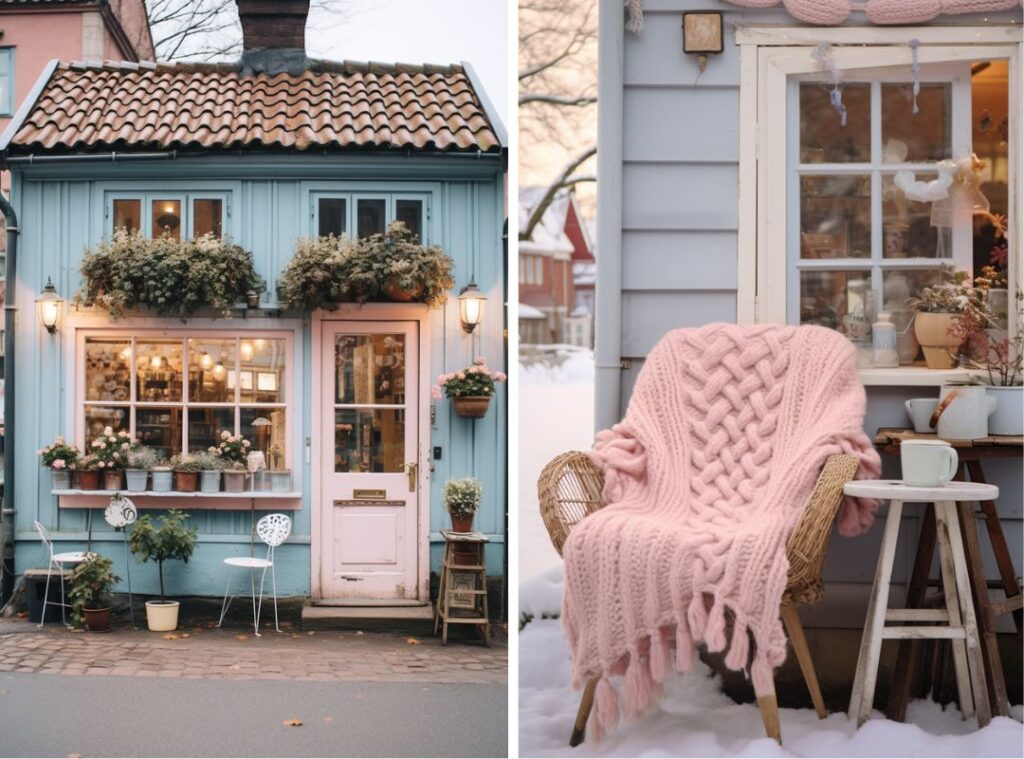 Welcome to Knit & Sip - Knit Cafe AI Concept Art Made With Midjourney + 10 Free Prompts!