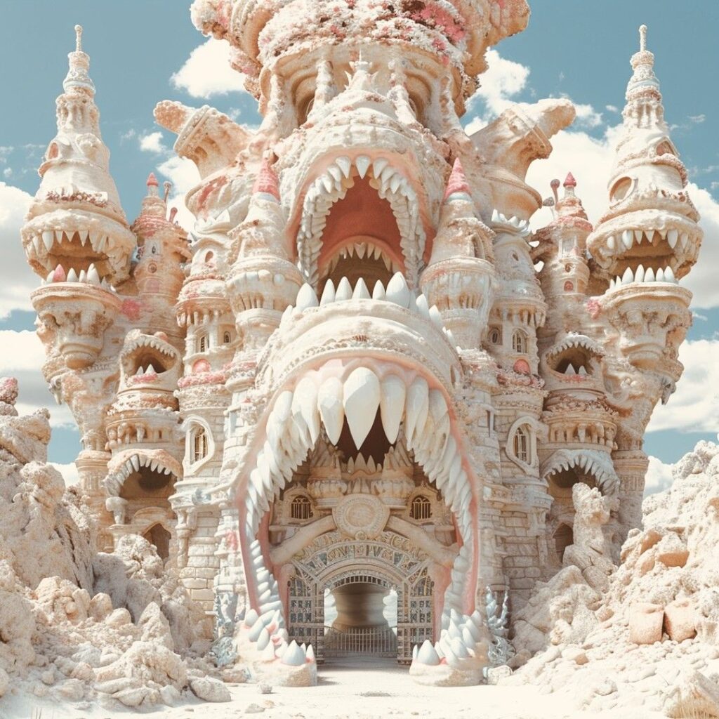 I know where the tooth fairy lives - Toothlandia - AI Art Concept by Meg Ball - Sprinkle of AI