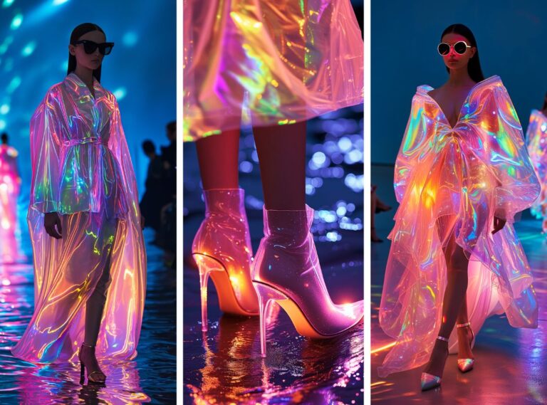 Bioluminescent AI Fashion Collection – The Future is Iridescent!
