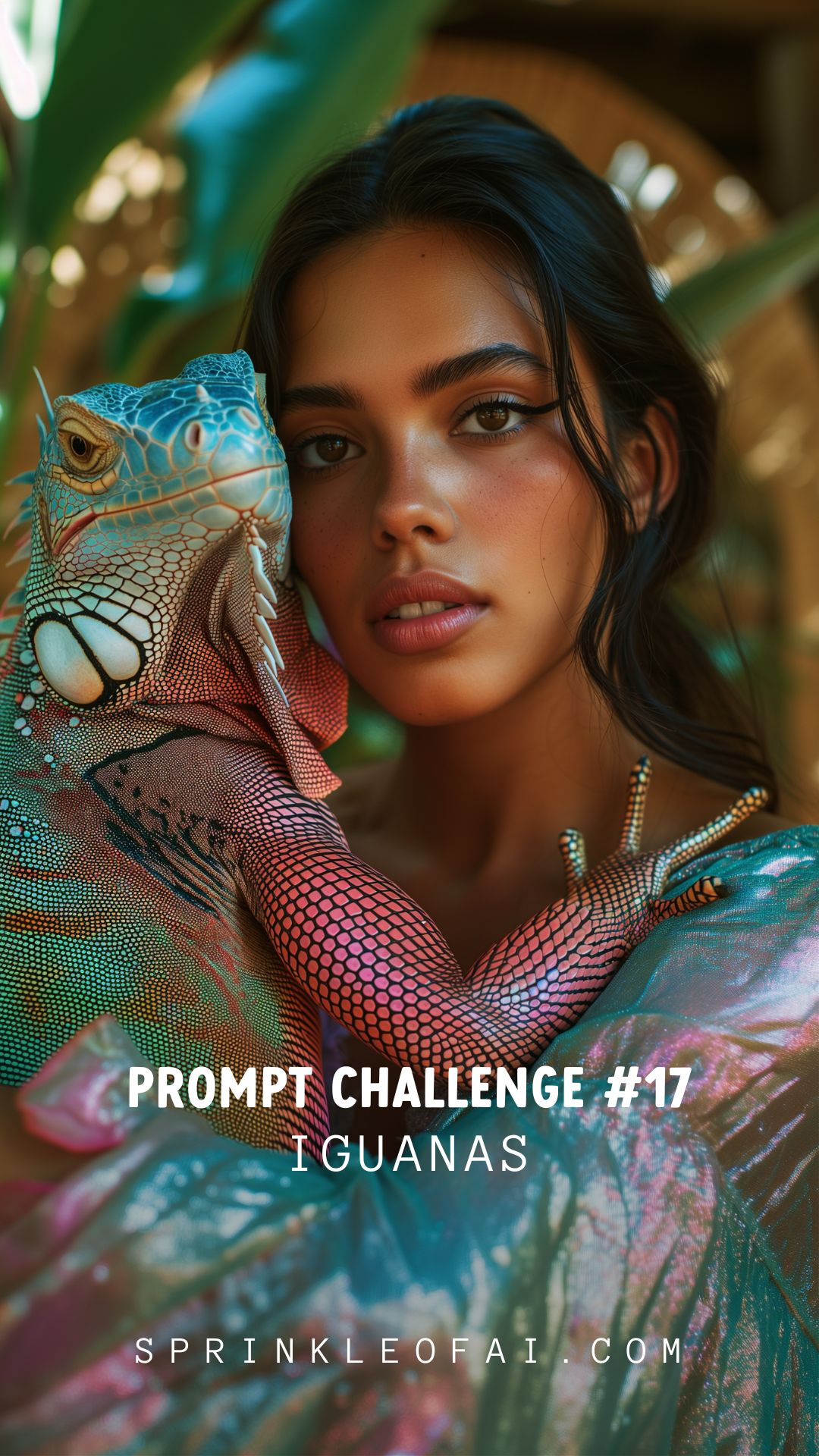 Sprinkle Prompt Challenge on Threads - Sprinkle of AI - Midjourney Prompt Iguanas
