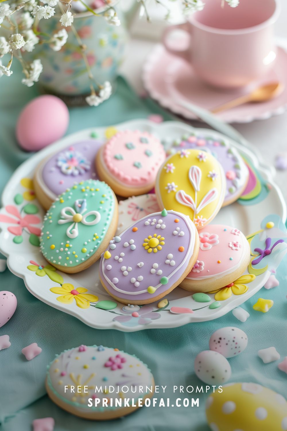 Best Midjourney Easter Prompts for Stock Photography in Happy Pastel Colored Spring Midjourney Prompts