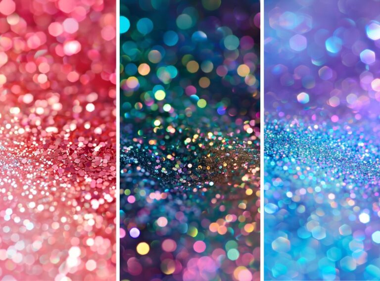Make Your Phone Sparkle With 21 Glamorous Glitter iPhone Wallpapers + Midjourney Prompts